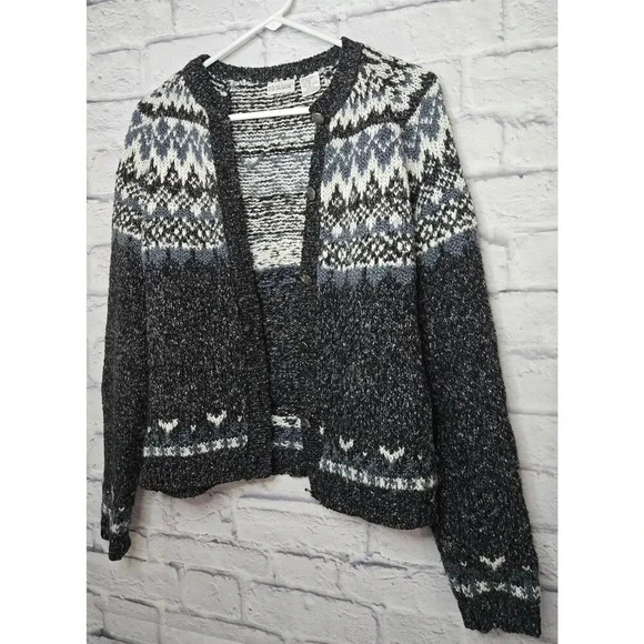 Vintage D.D. Sloane wool cotton blend  cardigan sweater cottage core Medium. - Picture 2 of 7